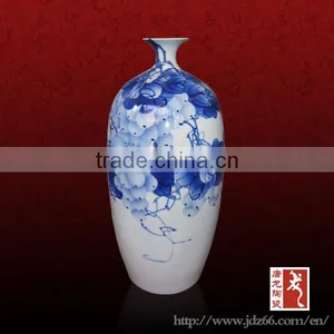 Attractive Style Outdoor Blue and White Flower Vase for Display thumbnail-1