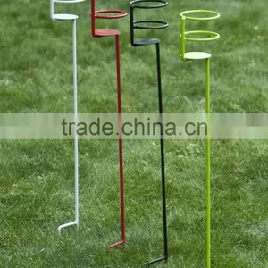 Outdoor Beach Sand Lawn Beverage Cans Stakes Holder 4PCS Different Colors Per Set thumbnail-3