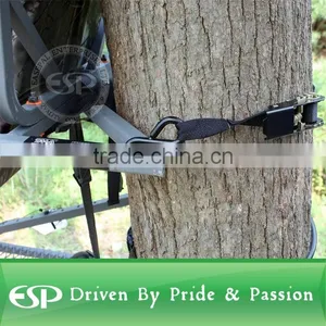 Aluminum Climbing Hunting Tree Stand With Safety Vest Harness, 250lb Capacity thumbnail-4