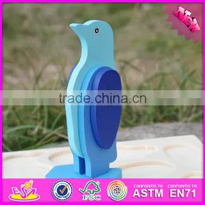 Новый продукт 2017 года. DIY 3D деревянные паззлы с изображением пингвина - животного. W14G041 thumbnail-1