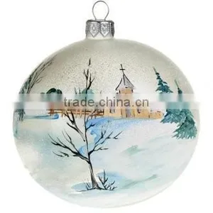 China Hot Sell Christmas Glasspainting Ball thumbnail-1