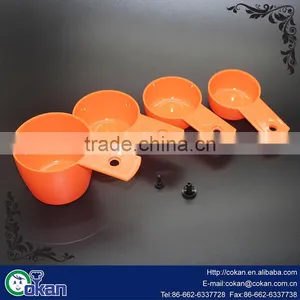 Hot Selling Food Grade 4pcs Plastic Measuring Spoon Set / Measuring Cup Set CK-S041 thumbnail-2