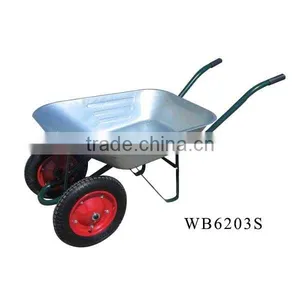 WANTAI Industrial Heavy Duty Wheelbarrow WB6203S Price Construction Tools Wheel Barrow thumbnail-5