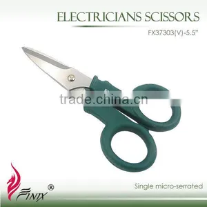 5.5" Nylon+Fiber Grip Electricians Scissor thumbnail-1