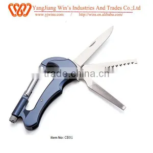 Promotional Multitool Keychain Aluminum Carabiner Clip thumbnail-1