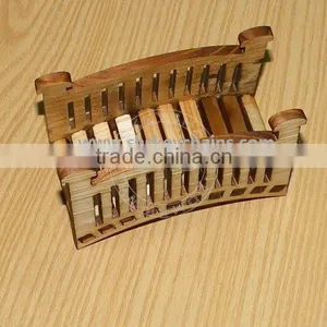 Miniature Fairy Garden Wooden Bridge thumbnail-1