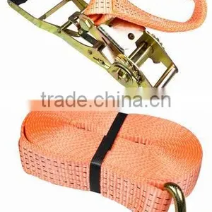 2" Ratchet Tie Down With Double J Hook, ERGO, 50mm*8m, Two-pieces, 2500/5000DAN, CEGS thumbnail-1