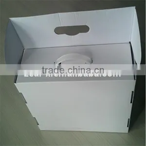 2015 Newest Boxes Strong Corrugated Shipping Boxes With Handle ,White Mailing Boxes For Man's Suit Gift Packing thumbnail-3