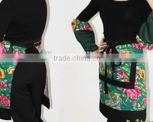 Personality Printing Bust Cotton Apron, Restaurant Milk Tea Shop Half Short Corset thumbnail-4