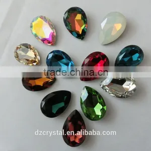 Drop Rhinestone Iron On Fancy Crystal Bead With Claw for Sewing on Belt Glass Beading Accessories thumbnail-6