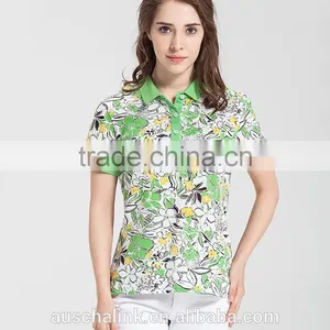 2016 New Designs Lady Colorful Polo t Shirt Factory Price thumbnail-1