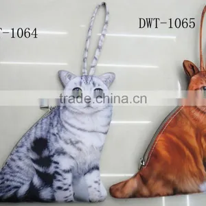 Fashion Small Pretty Animal Cute Cat Purse thumbnail-1