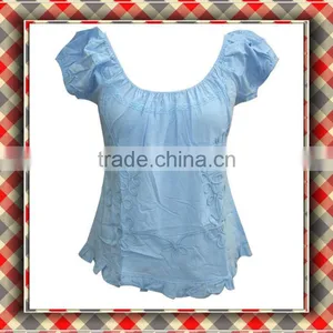 Women Clothing Neck Design of Fashion Blouse 2015 thumbnail-1