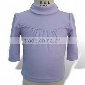 Infant Girls' Turtleneck, Made of Terry Cotton With Long Sleeve thumbnail-1