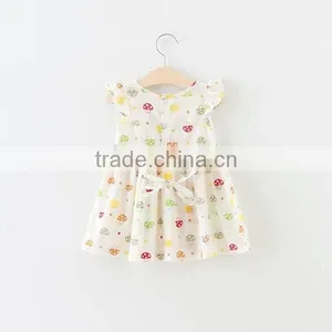 Wholesale Lovely Princess Girl Dress Spring Autumn Latest Bowknot Designs 2016 Baby Dress New thumbnail-3