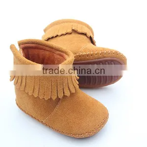 Mix 4 Colours Suede Leather Kids Boots Wholesale thumbnail-3