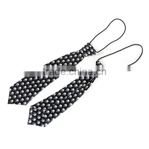 Popular Design Manufacturer Custom Halloween Skull Terylene Mens Necktie thumbnail-3