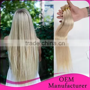 New Arrival UK Hot Selling U Tip 100 Keratin Tip Human Hair Extension Straight Brazilian I Tip Hair Extension Wholesale thumbnail-1