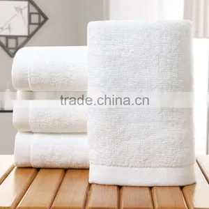 5 Stars Qaulity White India Cotton Hotel Face Towel thumbnail-1