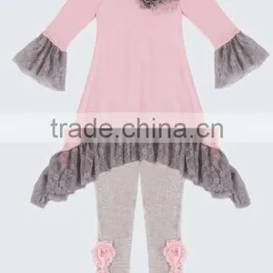 Zhejiang Yiwu Girls Long Sleeved Clothes Give You a Different Dress Feeling Long Autumn Stripes Wrinkled Girls Cotton thumbnail-5