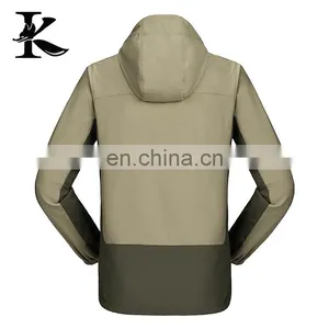 OEM Service Outdoor Mens Hooded Waterproof Softshell Jacket thumbnail-2