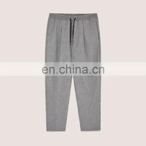 China Supplier OEM Custom Mens Casual Trousers With Drawstring Waistband thumbnail-5