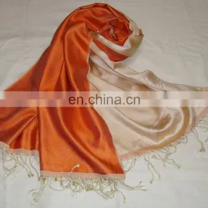 Pure 100% Silk Scarf (Double Colour) thumbnail-4