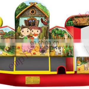 Commercial Inflatable Combo, Bouncer Slide Inflatable Toys, Slide Jumper C6008 thumbnail-1