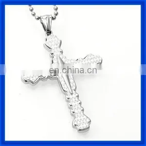 Top Sales Stainless Steel Plain Cross Pendant thumbnail-1
