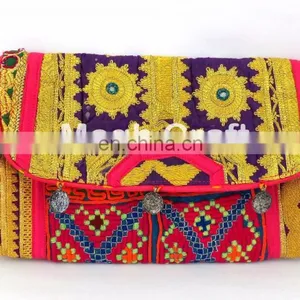 Vintage Afghan Kuchi Coin Clutch- Tribal Handmade Banjara Coin Clutch-Gypsy Banjara Coin Clutch thumbnail-2