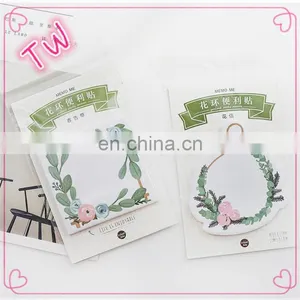 Logo Printed Custom Printing Fancy Stationery for Kids Cute Multiple Colour Flower Design Paper Sticky Notes thumbnail-4