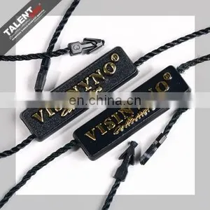 Custom Private Name Plastic Lock Tag String for Garment Hangtag thumbnail-6