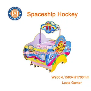 Zhongshan Locta Amusement Redemption Equipment, Spaceship Hockey 2P Game Machine for Kids, Coin Operated, Throwing Ball thumbnail-1