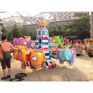Zhongshan Amusement Playground Kids Rides for Sale Elephant King Rotating thumbnail-4