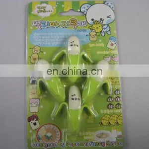 4pc Banana Shape Eraser Set Children Fancy Fruit Eraser Set thumbnail-2
