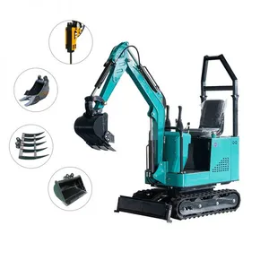 1 Ton Farm Digging Excavator Narrow Access Mini Digger thumbnail-1