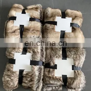 Wholesale High Quality Fuzzy Cozy Luxury Super Soft Plush Fluffy Warm Shaggy Double Fleece Faux Fur Throw Blanket for Sofa thumbnail-2