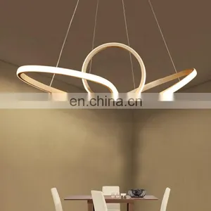 Tpstarlite Factory Direct Unique Shape Gold Custom Living Room Modern Pendant Lighting Chandelier thumbnail-1