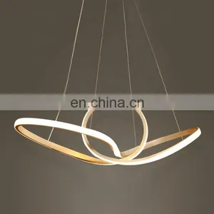 Tpstarlite Factory Direct Unique Shape Gold Custom Living Room Modern Pendant Lighting Chandelier thumbnail-5