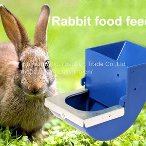 Rabbit Feeder 12cm Farm Rabbit Food Feeder Automatic Rabbit Feeder thumbnail-1