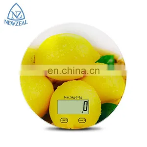 High End Quality 5kg1g Digital Kitchen Scale Highly Accurate Round Food Scale thumbnail-2