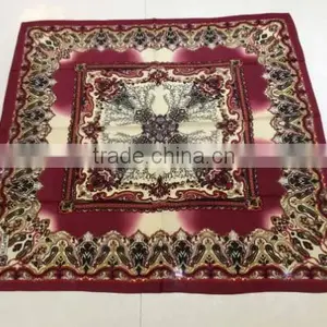 Popular Silk Muslim Square Scarf (Very Beautiful,not Slide) thumbnail-1