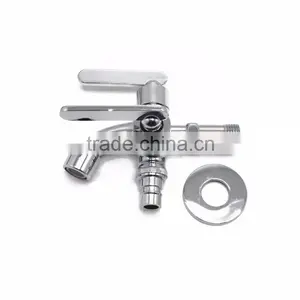 Wall Mounted Two Way Double Handles Tap Bibcock thumbnail-5