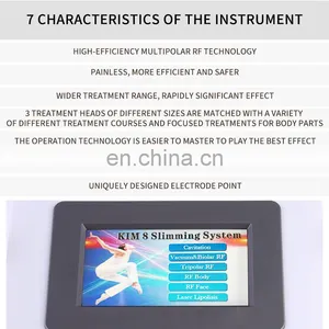 40K Cavitation Machine 6 In 1 Lipo Laser Multipolar RF Vacuum Slimming Instrument For Cellulite Massage Body Shaping Instrument thumbnail-3