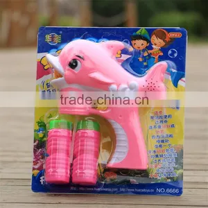 Happy Winter Toys True Color Spray Paint Music Bubble Gun for Kids thumbnail-1