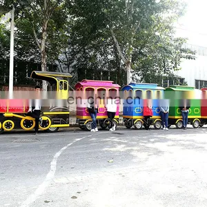 Cheap CE Certificated European Electric Train Without Tracks go Through Park/ Mall thumbnail-5