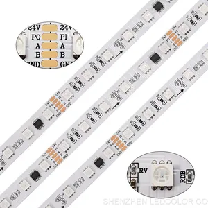 Dmx Strip 60leds/m DMX512 Built-out IC Led Rbg Strip 512 DMX Led Tape 12v 24v Led Rgb thumbnail-1