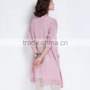 Spring Fashion Long Sleeves Cardigan Knit Sweater Casual Cardigan for Women thumbnail-4