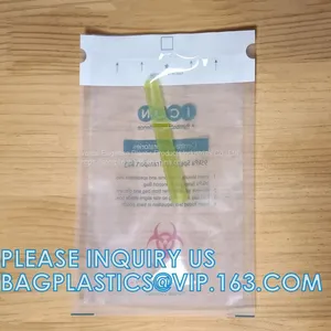 Zipper Locking Pouches for Specimens, Biohazard Specimen Bag, Biohazard Specimen Transport Bag, Autoclavable Bags thumbnail-2
