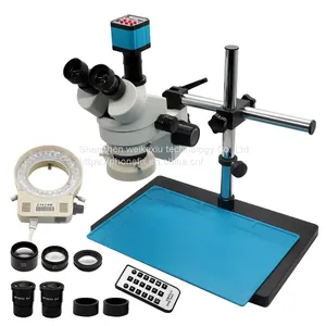 3.5X-90X Focus Trinocular Stereo Light Microscope Camera For Mobile Phone Repair thumbnail-1